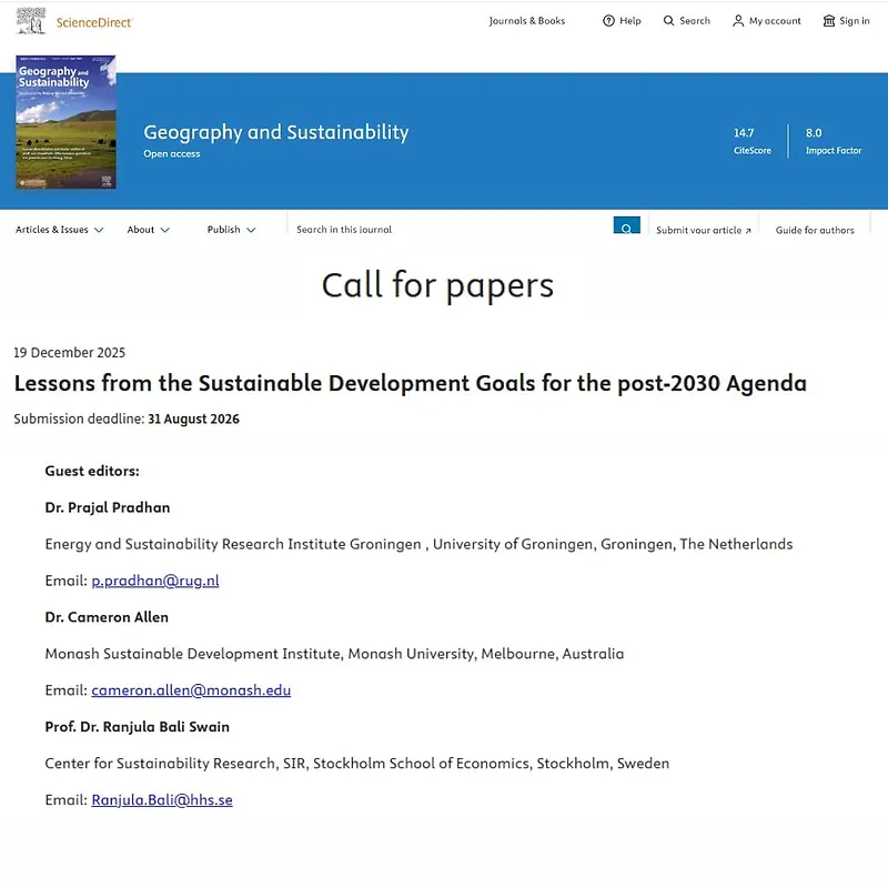 Lessons from the Sustainable Development Goals for the Post-2030 Agenda