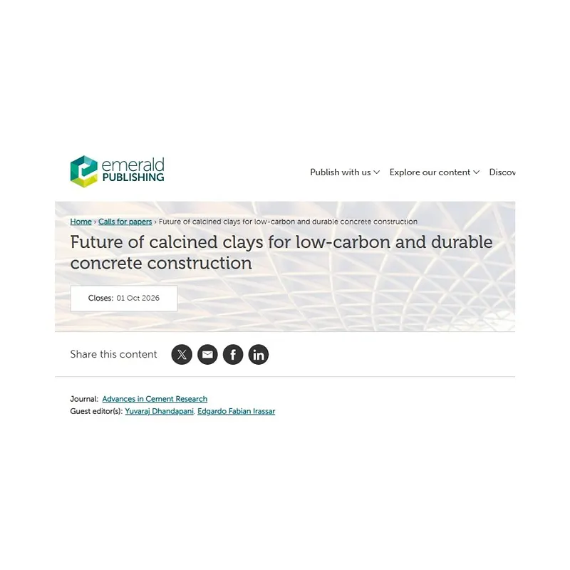 Future of Calcined Clays for Low-Carbon and Durable Concrete Construction