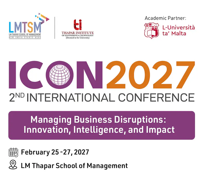 2nd International Conference (ICON 2027) | LM Thapar School of Management
