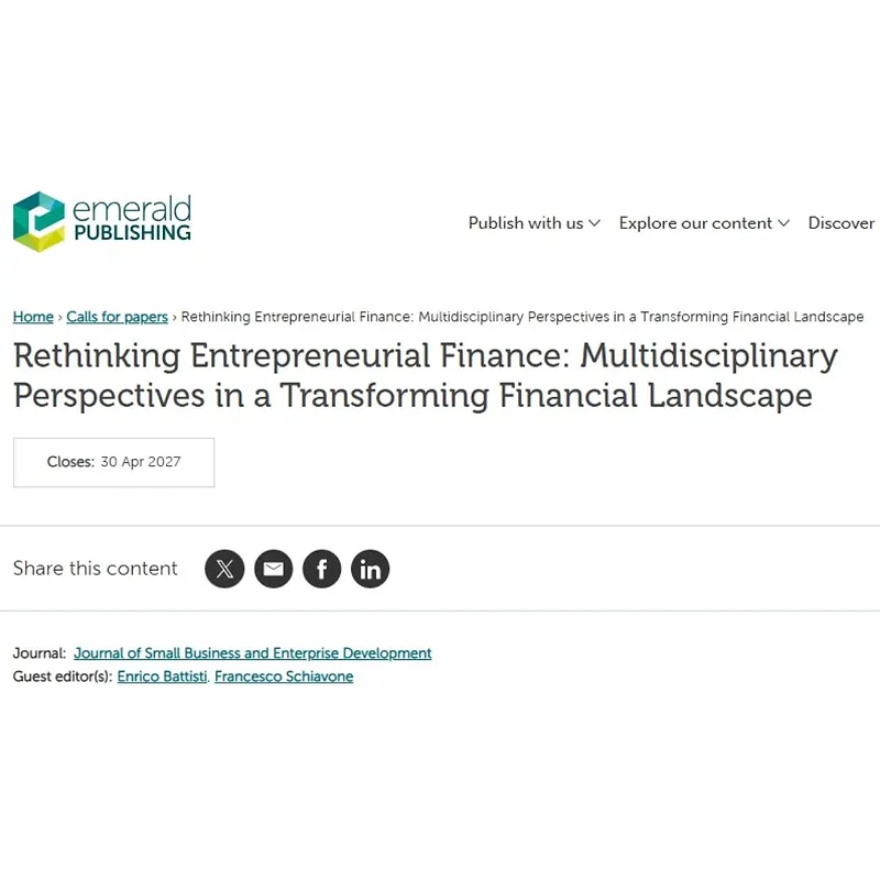 Rethinking Entrepreneurial Finance: Multidisciplinary Perspectives in a Transforming Financial Landscape