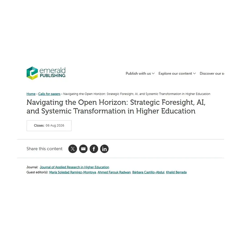 “Navigating the Open Horizon: Strategic Foresight, AI, and Systemic Transformation in Higher Education”