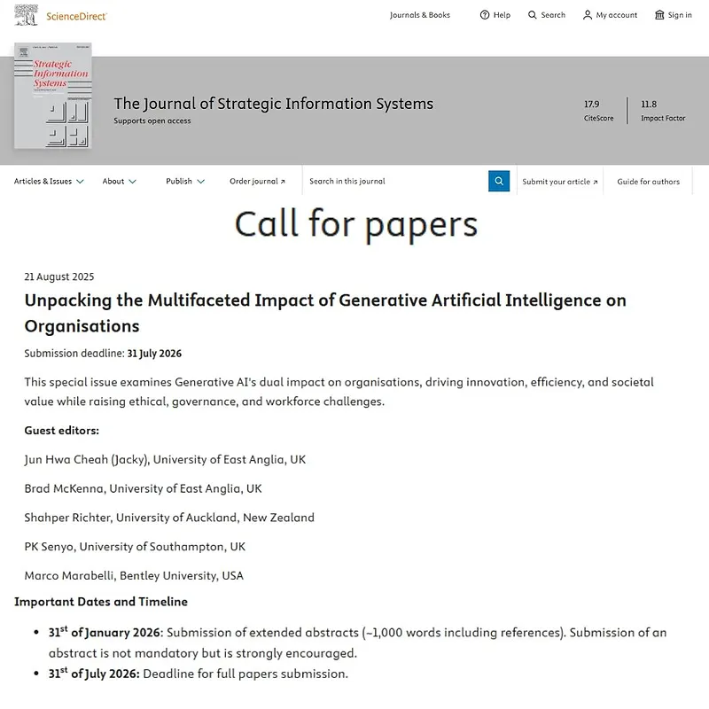 “Unpacking the Multifaceted Impact of Generative Artificial Intelligence on Organisations”