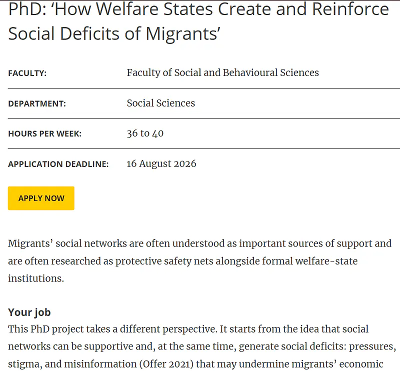 Fully Funded PhD Opportunity