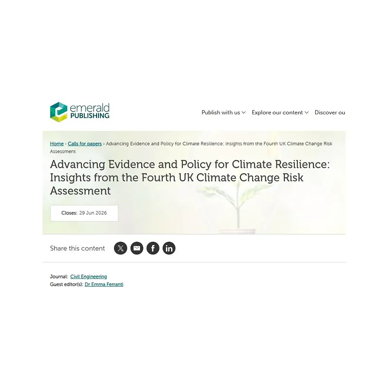 Advancing Evidence and Policy for Climate Resilience: Insights from the Fourth UK Climate Change Risk Assessment