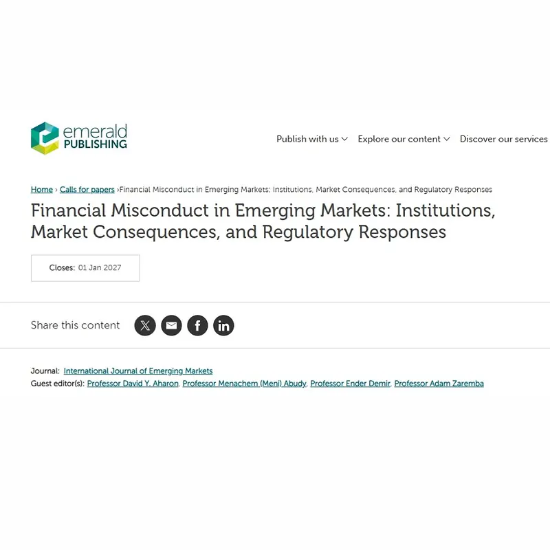 Financial Misconduct in Emerging Markets: Institutions, Market Consequences, and Regulatory Responses