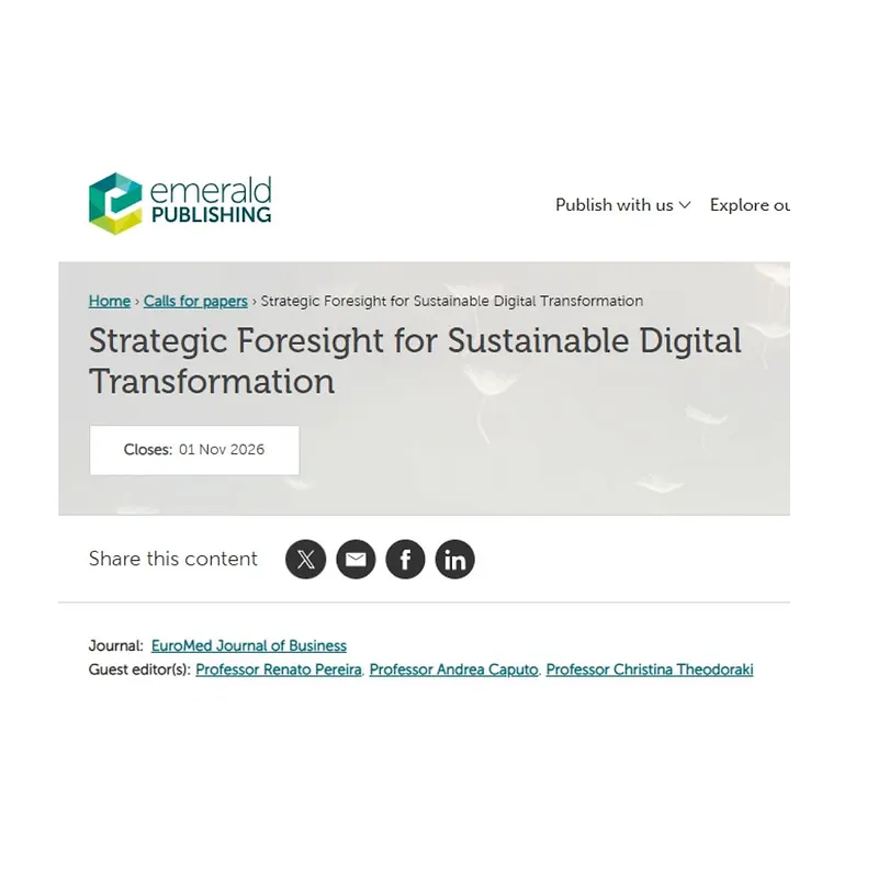 Strategic Foresight for Sustainable Digital Transformation