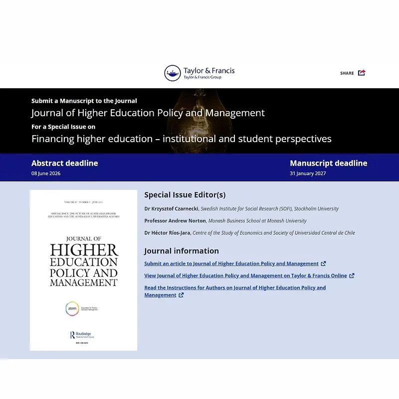𝗙𝗶𝗻𝗮𝗻𝗰𝗶𝗻𝗴 𝗵𝗶𝗴𝗵𝗲𝗿 𝗲𝗱𝘂𝗰𝗮𝘁𝗶𝗼𝗻 – 𝗶𝗻𝘀𝘁𝗶𝘁𝘂𝘁𝗶𝗼𝗻𝗮𝗹 𝗮𝗻𝗱 𝘀𝘁𝘂𝗱𝗲𝗻𝘁 𝗽𝗲𝗿𝘀𝗽𝗲𝗰𝘁𝗶𝘃𝗲𝘀