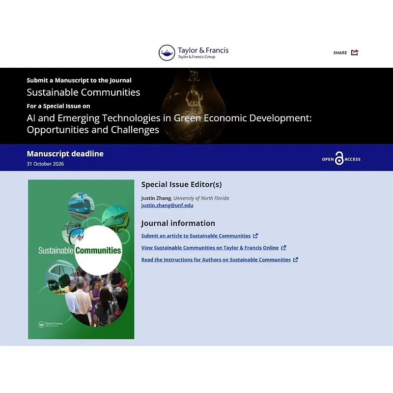 𝗔𝗜 𝗮𝗻𝗱 𝗘𝗺𝗲𝗿𝗴𝗶𝗻𝗴 𝗧𝗲𝗰𝗵𝗻𝗼𝗹𝗼𝗴𝗶𝗲𝘀 𝗶𝗻 𝗚𝗿𝗲𝗲𝗻 𝗘𝗰𝗼𝗻𝗼𝗺𝗶𝗰 𝗗𝗲𝘃𝗲𝗹𝗼𝗽𝗺𝗲𝗻𝘁: 𝗢𝗽𝗽𝗼𝗿𝘁𝘂𝗻𝗶𝘁𝗶𝗲𝘀 𝗮𝗻𝗱 𝗖𝗵𝗮𝗹𝗹𝗲𝗻𝗴𝗲𝘀