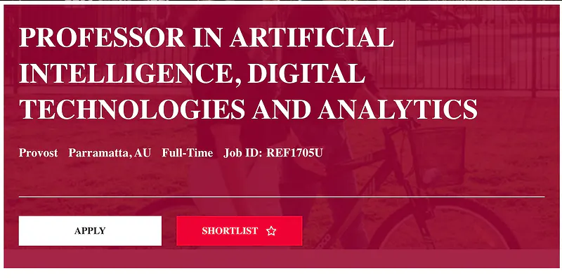 Professor in Artificial Intelligence, Digital Technologies and Analytics