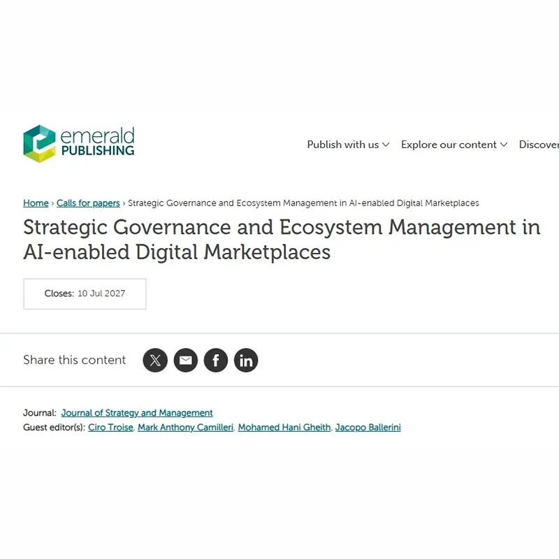 Strategic Governance and Ecosystem Management in AI-enabled Digital Marketplaces
