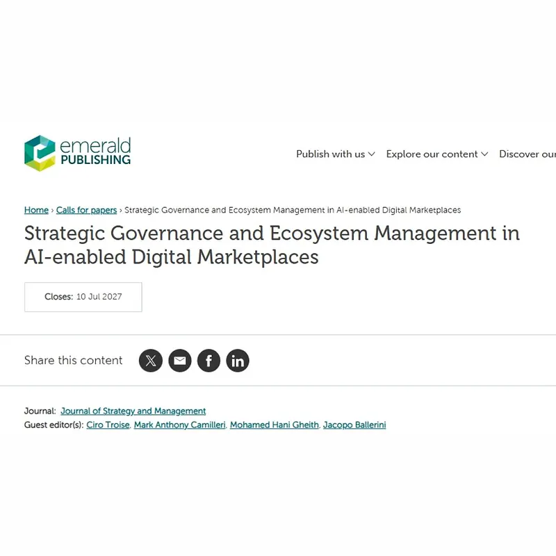 Strategic Governance and Ecosystem Management in AI-enabled Digital Marketplaces