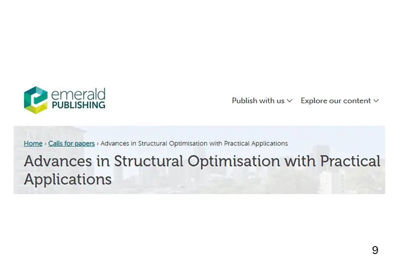 Advances in Structural Optimisation with Practical Applications