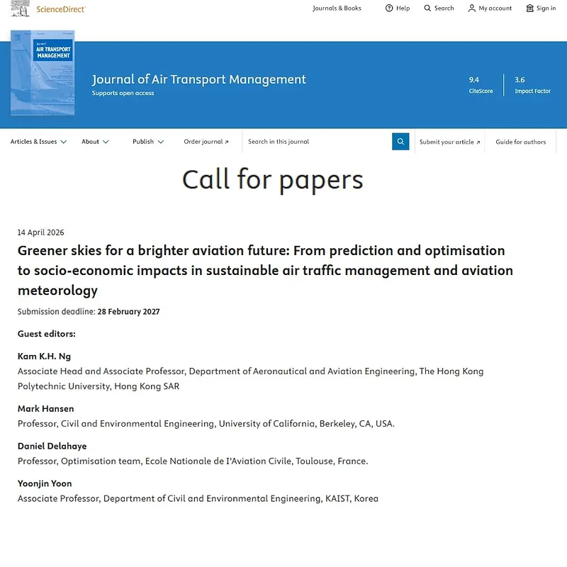 "Greener skies for a brighter aviation future: From prediction and optimisation to socio-economic impacts in sustainable air traffic management and aviation meteorology"