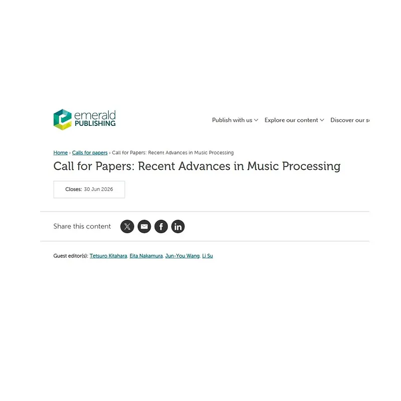 Recent Advances in Music Processing