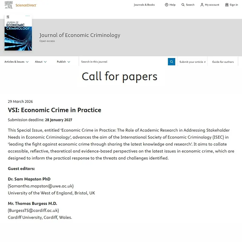 VSI: Economic Crime in Practice