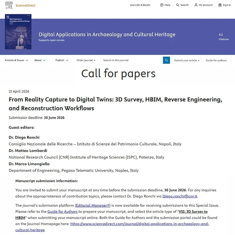 From Reality Capture to Digital Twins: 3D Survey, HBIM, Reverse Engineering, and Reconstruction Workflows