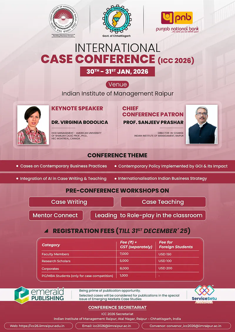 International Case Conference (ICC 2026) | IIM Raipur