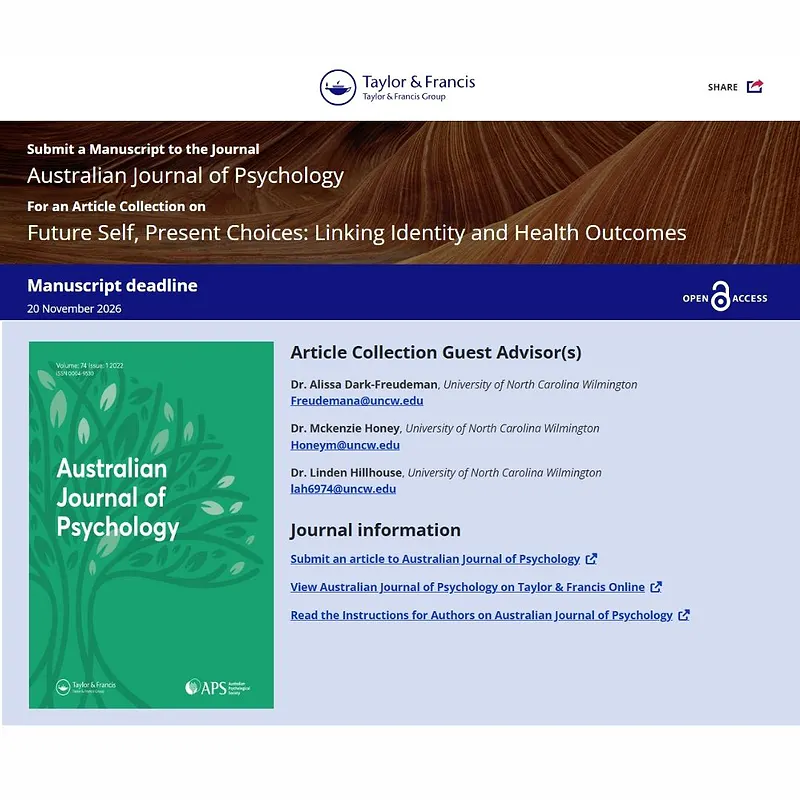 Future Self, Present Choices: Linking Identity and Health Outcomes
