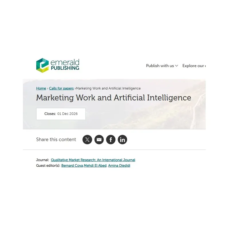 Marketing Work and Artificial Intelligence