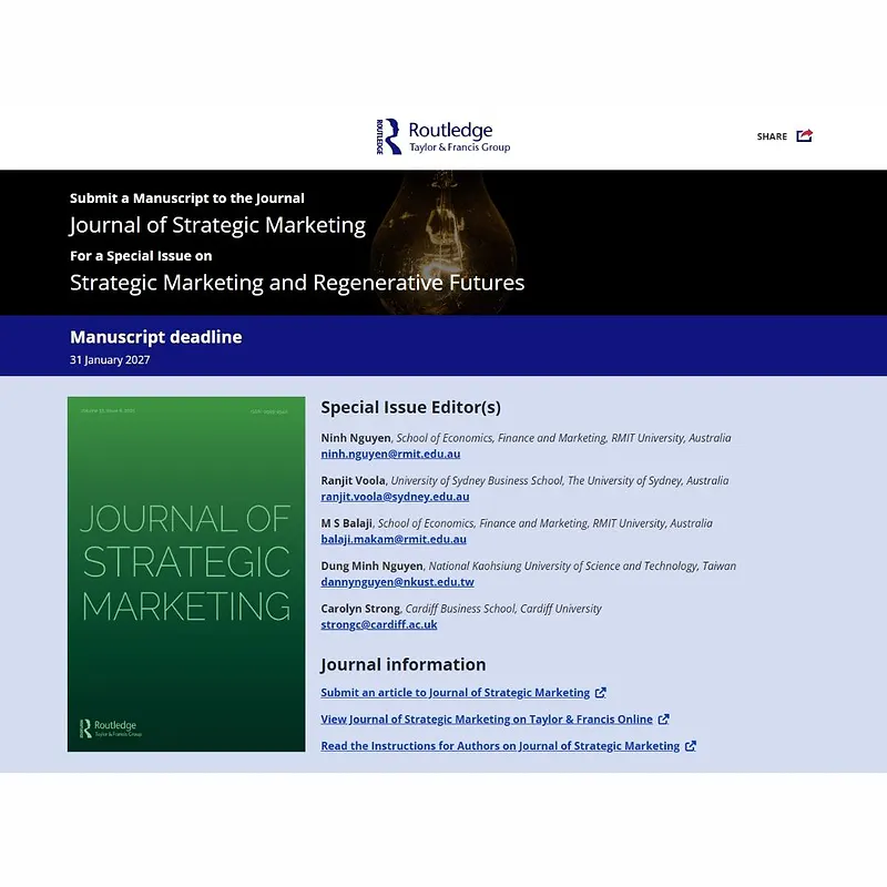 𝗦𝘁𝗿𝗮𝘁𝗲𝗴𝗶𝗰 𝗠𝗮𝗿𝗸𝗲𝘁𝗶𝗻𝗴 𝗮𝗻𝗱 𝗥𝗲𝗴𝗲𝗻𝗲𝗿𝗮𝘁𝗶𝘃𝗲 𝗙𝘂𝘁𝘂𝗿𝗲𝘀