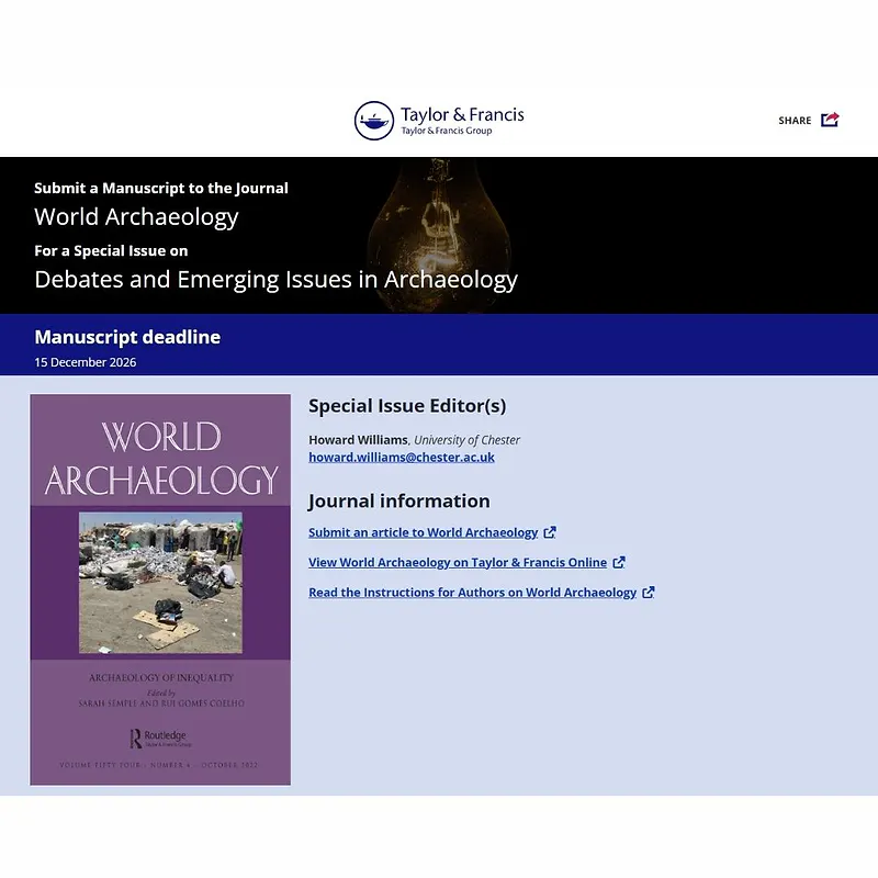 Debates and Emerging Issues in Archaeology
