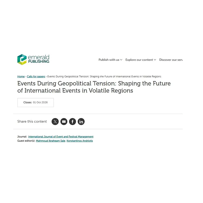 Events During Geopolitical Tension: Shaping the Future of International Events in Volatile Regions