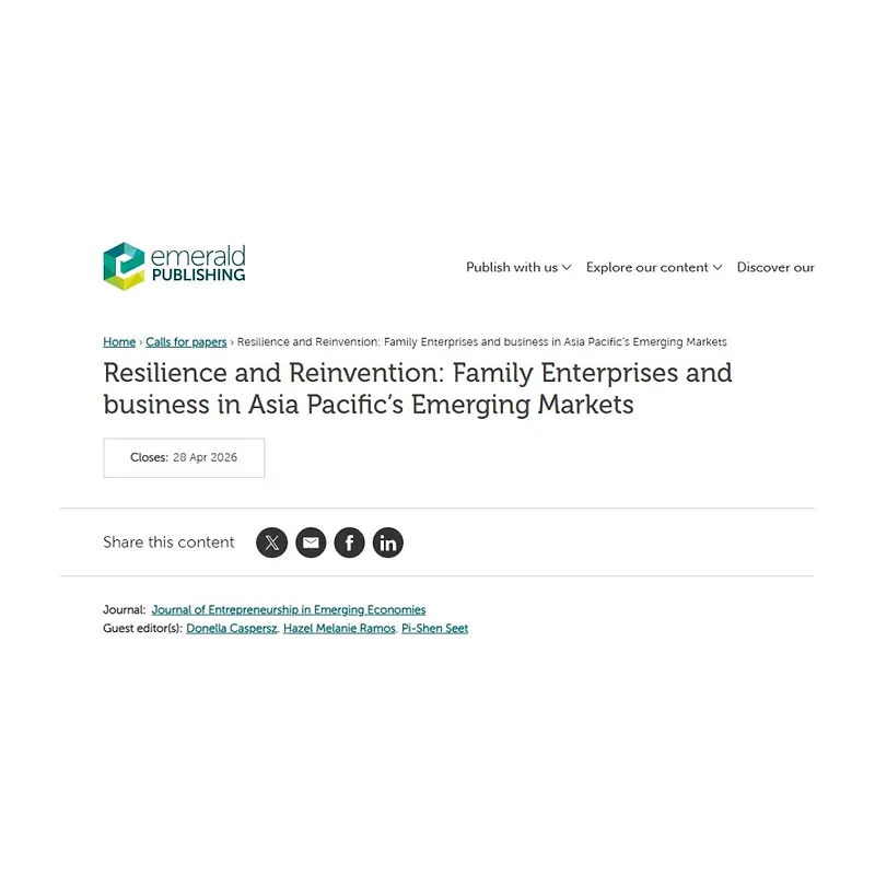 Resilience and Reinvention: Family Enterprises and Business in Asia Pacific’s Emerging Markets
