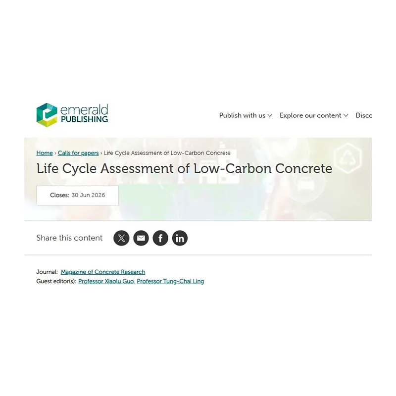 Life Cycle Assessment of Low-Carbon Concrete