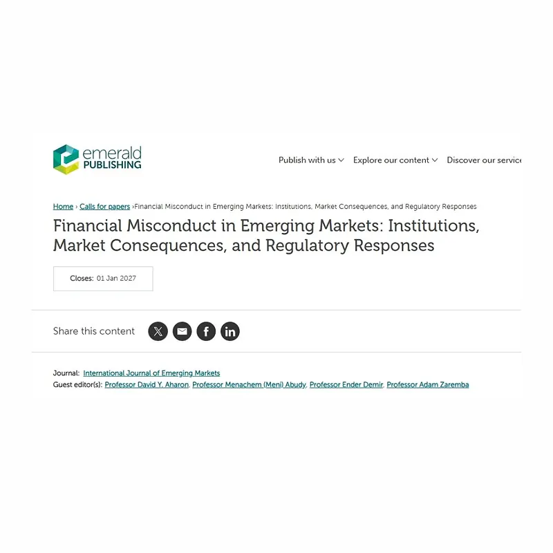Financial Misconduct in Emerging Markets: Institutions, Market Consequences, and Regulatory Responses