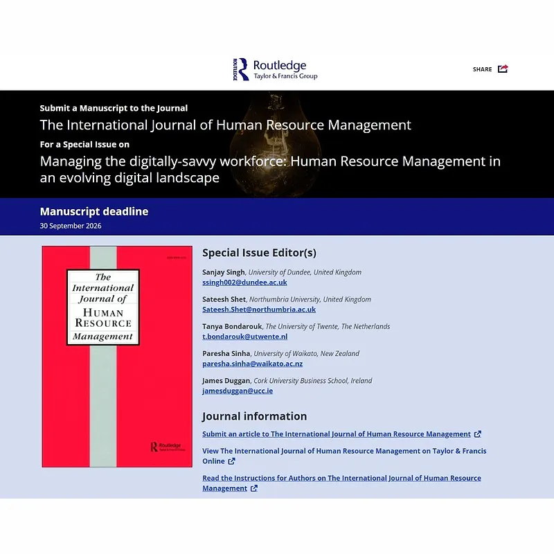 Managing the Digitally-Savvy Workforce: Human Resource Management in an Evolving Digital Landscape