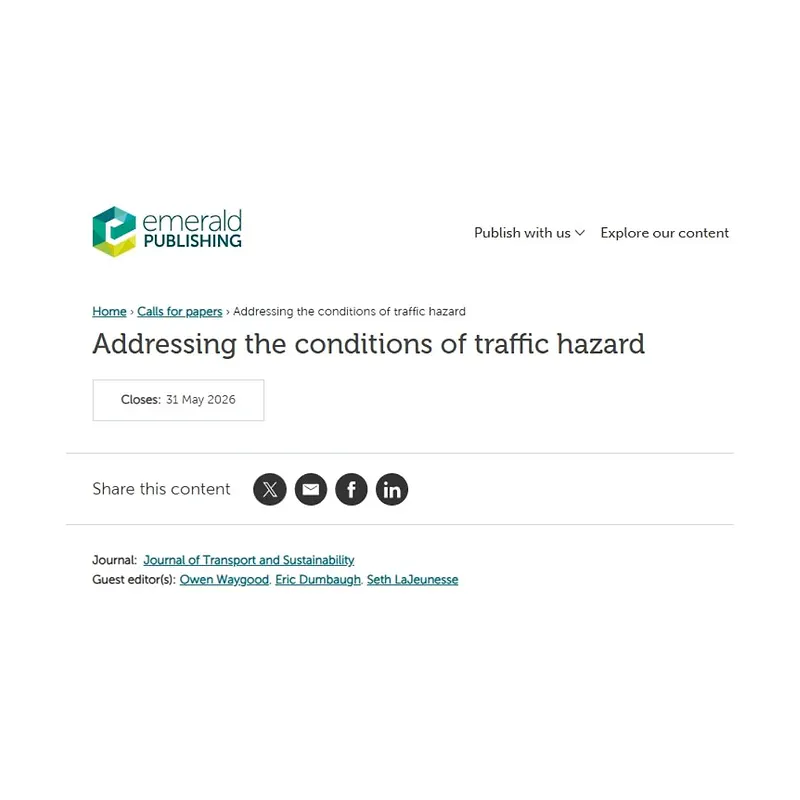 Addressing the conditions of traffic hazard