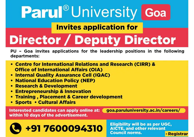 Leadership Roles - Director / Deputy Director