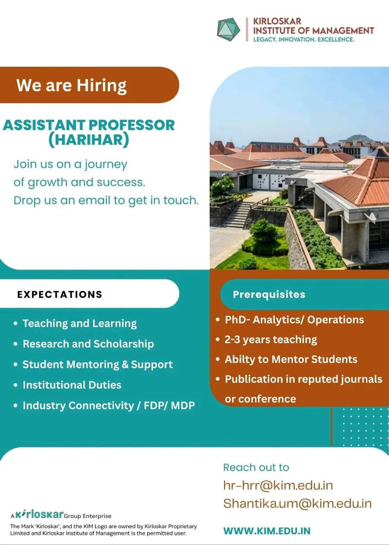 Assistant Professor in Analytics/Operations