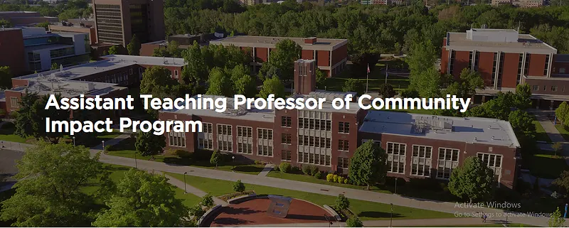 Assistant Teaching Professor of Community Impact Program – Boise State University