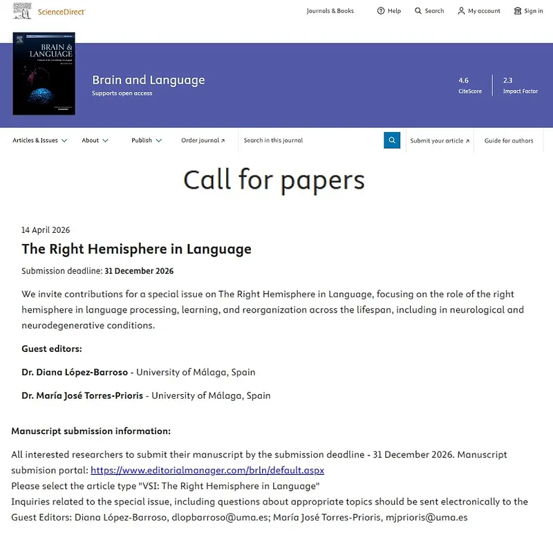 "The Right Hemisphere in Language"