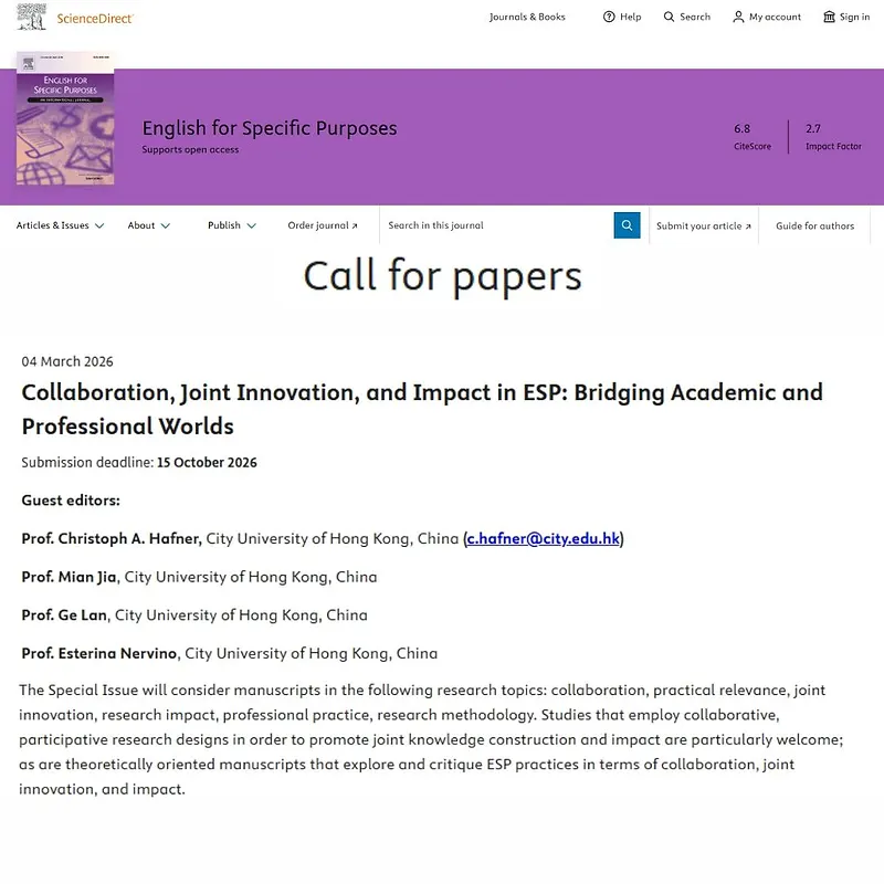 Collaboration, Joint Innovation, and Impact in ESP: Bridging Academic and Professional Worlds