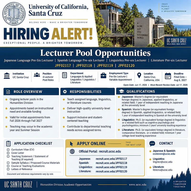 Lecturer Pools – UC Santa Cruz