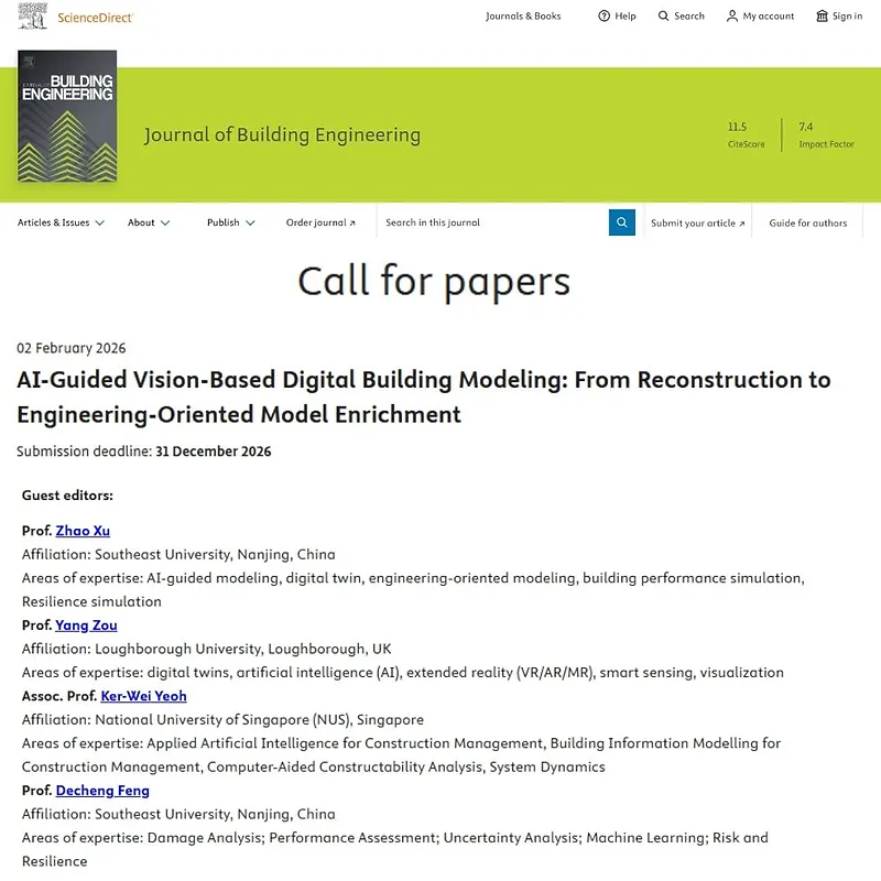 AI‑Guided Vision‑Based Digital Building Modeling: From Reconstruction to Engineering‑Oriented Model Enrichment