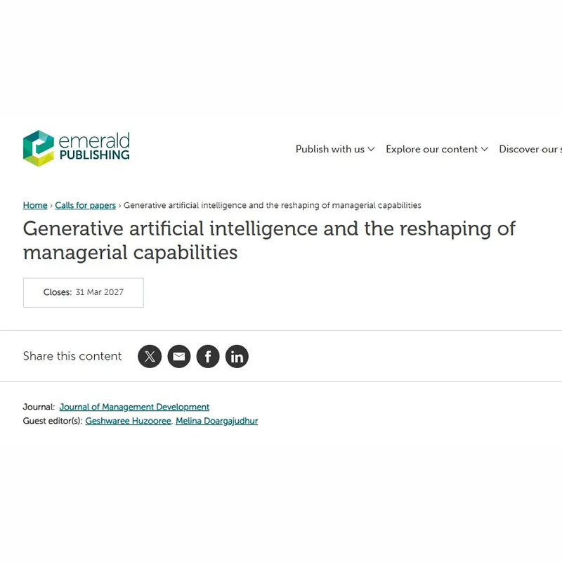 Generative Artificial Intelligence and the Reshaping of Managerial Capabilities