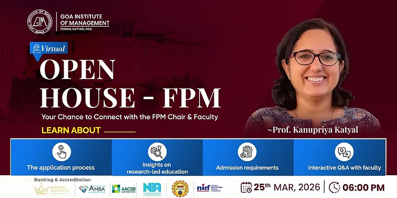 FPM Virtual Open House at Goa Institute of Management