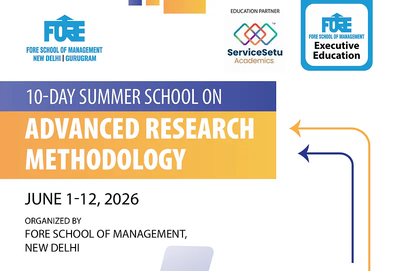 10-Day Summer School on Advanced Research Methodology (June 1–12, 2026) | FORE School of Management Delhi
