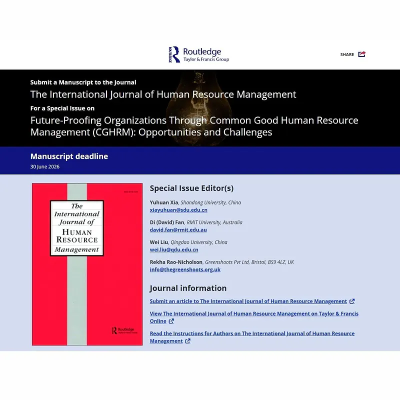Future-Proofing Organizations Through Common Good Human Resource Management (CGHRM): Opportunities and Challenges