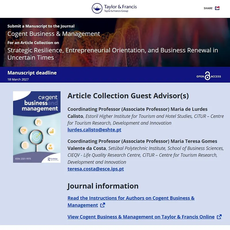 Strategic Resilience, Entrepreneurial Orientation, and Business Renewal in Uncertain Times