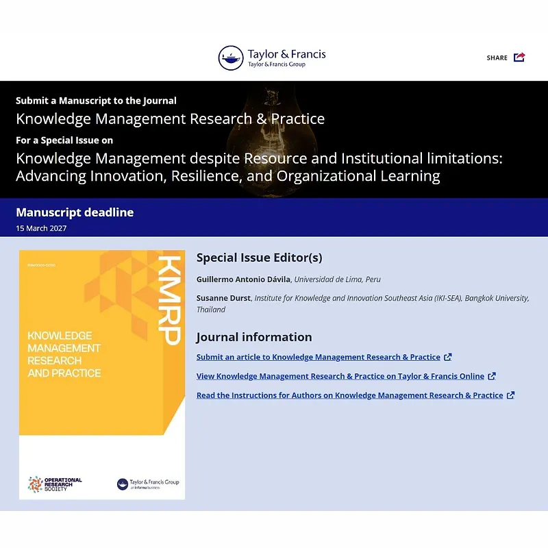 𝗞𝗻𝗼𝘄𝗹𝗲𝗱𝗴𝗲 𝗠𝗮𝗻𝗮𝗴𝗲𝗺𝗲𝗻𝘁 𝗱𝗲𝘀𝗽𝗶𝘁𝗲 𝗥𝗲𝘀𝗼𝘂𝗿𝗰𝗲 𝗮𝗻𝗱 𝗜𝗻𝘀𝘁𝗶𝘁𝘂𝘁𝗶𝗼𝗻𝗮𝗹 𝗟𝗶𝗺𝗶𝘁𝗮𝘁𝗶𝗼𝗻𝘀: 𝗔𝗱𝘃𝗮𝗻𝗰𝗶𝗻𝗴 𝗜𝗻𝗻𝗼𝘃𝗮𝘁𝗶𝗼𝗻, 𝗥𝗲𝘀𝗶𝗹𝗶𝗲𝗻𝗰𝗲, 𝗮𝗻𝗱 𝗢𝗿𝗴𝗮𝗻𝗶𝘇𝗮𝘁𝗶𝗼𝗻𝗮𝗹 𝗟𝗲𝗮𝗿𝗻𝗶𝗻𝗴