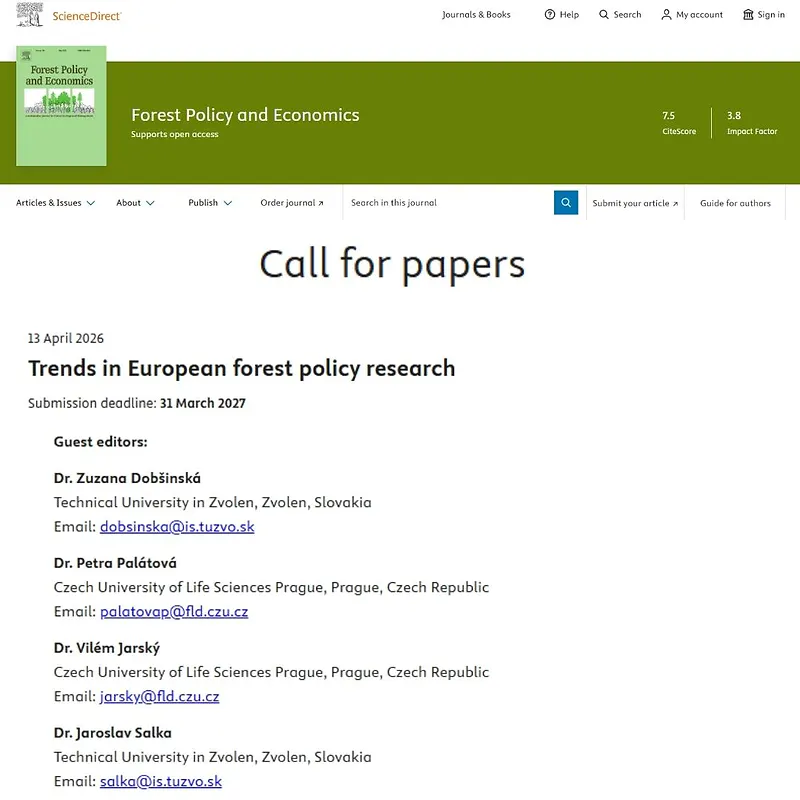 "Trends in European Forest Policy Research"