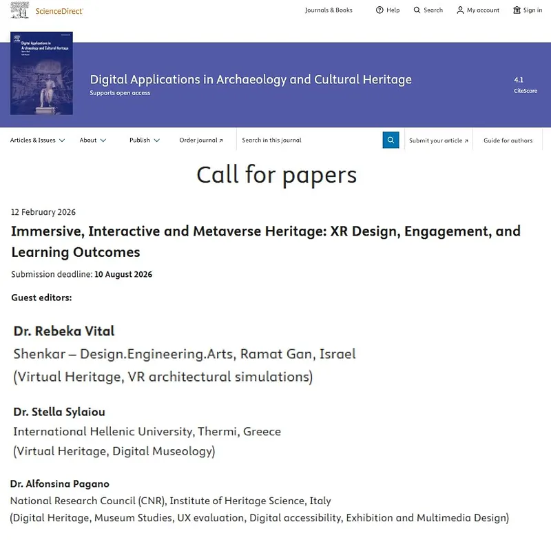 "Immersive, Interactive and Metaverse Heritage: XR Design, Engagement, and Learning Outcomes"