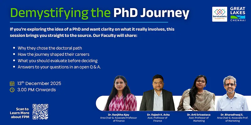Demystifying the PhD Journey: How to Know if a Doctoral Program is Right for You | Great Lakes Institute of Management, Chennai