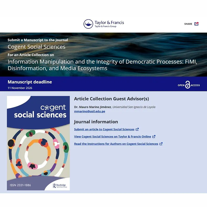 Information Manipulation and the Integrity of Democratic Processes: FIMI, Disinformation, and Media Ecosystems