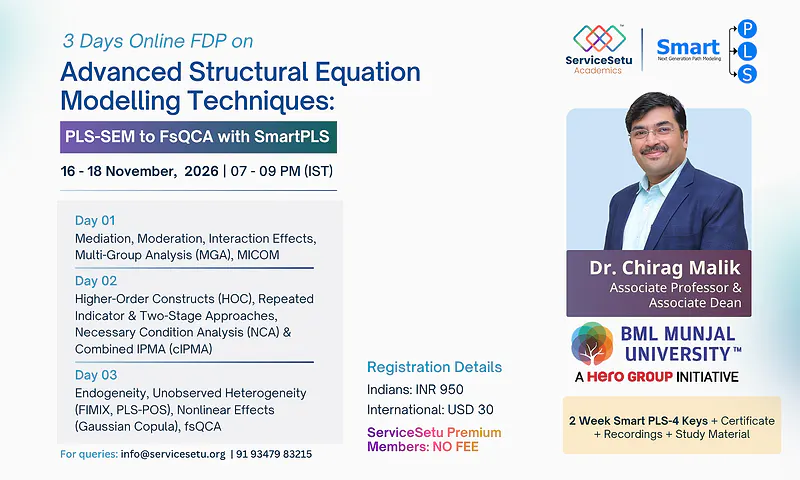 Advanced Structural Equation Modelling Techniques: PLS-SEM to FsQCA with SmartPLS