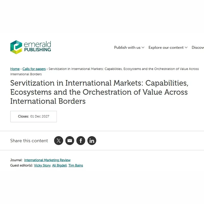 Servitization in International Markets: Capabilities, Ecosystems and the Orchestration of Value Across International Borders